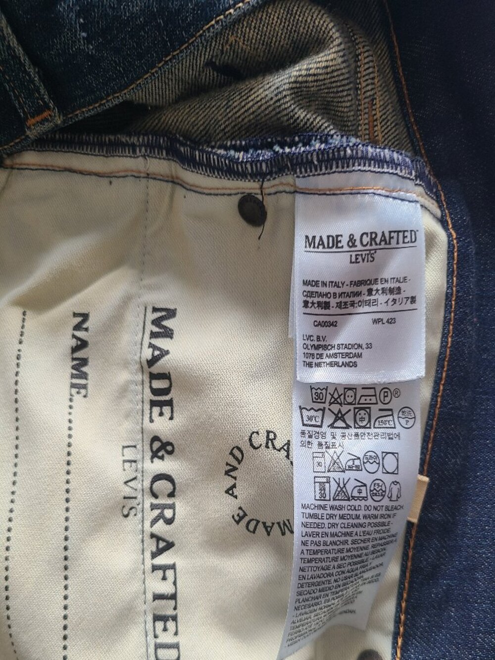 Levis Made & Crafted needle narrow skinny fit jeans - Picture 5 of 8